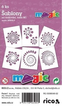 Magic papirnate šablone za slikanje SPIRALOV