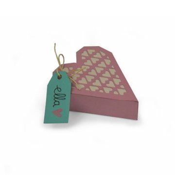 Sizzix Thinlits kovinske šablone za izsekovanje - škatla s srcem 4 kosi