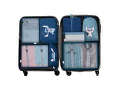 Arditex Komplet potovalnih organizatorjev Lilo &amp; Stitch - 8 kosov, modra (WD16714)