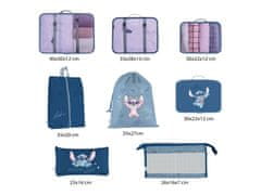 Arditex Komplet potovalnih organizatorjev Lilo &amp; Stitch - 8 kosov, modra (WD16714)