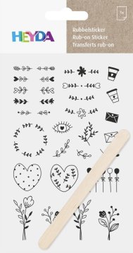 HEYDA Propisoty 10 x 19 cm - okraski črni