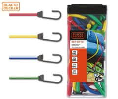 Black+Decker elastični trakovi za pripenjanje, 10 kosov, večbarvni