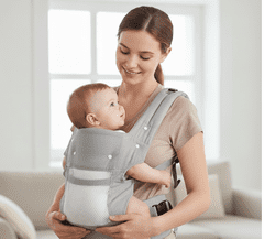 Tavalax Večnamenski ergonomski otroški nosilec z zračnim mrežastim materialom in odstranljivo oporo za glavo