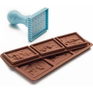 Ibili Komplet - modelčki za čokolado + žig -