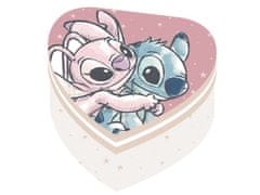 Arditex Lilo &amp; Stitch - Kartonska škatla za shranjevanje v obliki srca (12 × 12 × 7 cm), WD17518