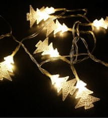 Vito LED božična razsvetljava toplo bela 1m 10 smrekic 2xAA IP20 NATALE-15 