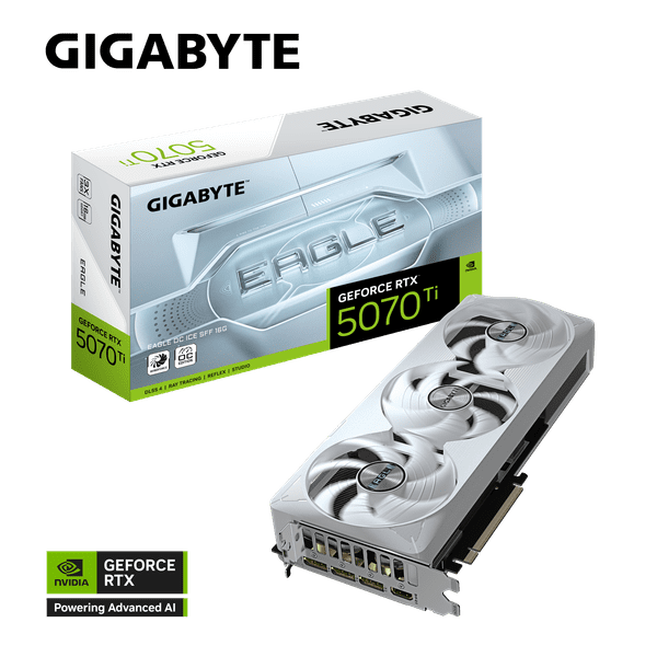 Grafična kartica GIGABYTE GeForce RTX 5070 Ti EAGLE OC ICE SFF