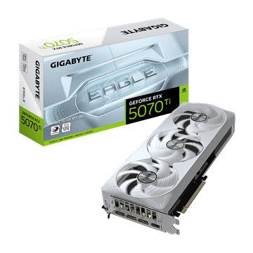 Gigabyte GeForce RTX 5070 Ti EAGLE OC ICE SFF 16G grafična kartica, 16GB GDDR7 (GV-N507TEAGLEOC ICE-16GD)