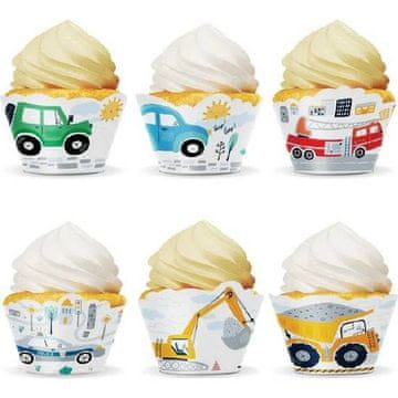 PartyPal Avtomobilske košarice za mafine 6 kosov - Party Pal