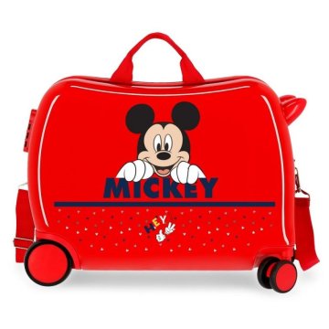 Disney JOUMMABAGS Otroški kovček na kolesih Mickey Happy MAXI ABS plastika, 50x38x20 cm, prostornina 34 l