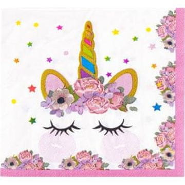 Papirnati prtički 33x33cm 10ks Unicorn - Cakesicq