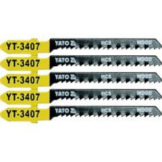 YATO Žagin list za vbodno žago 75 mm za les TPI13 5 kosov