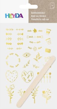 HEYDA Propisoty 10 x 19 cm - okraski zlati