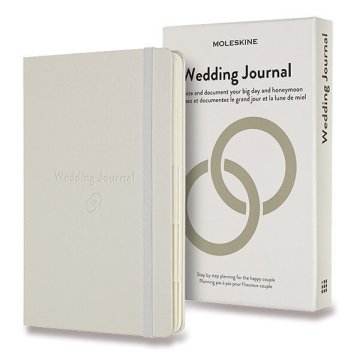 Moleskine Passion Wedding Journal - trda vezava - L, bela