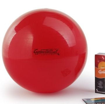 Ledragomma PEZZI telovadna žoga, rdeča, škatla, 75 cm