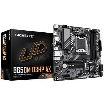Gigabyte B650M D3HP AX, DDR5, SATA3, USB3.2Gen1, DP, 2.5GbE, WiFi, AM5 mATX