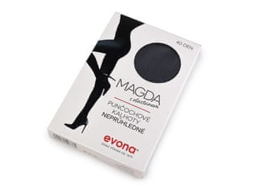 Ženske barvne nogavice Magda 40den - (176/116) siva