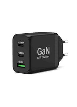 Port Designs GaN 65W Charger polnilec/adapter, USB-A, USB-C (900106-EU)