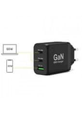 Port Designs GaN 65W Charger polnilec/adapter, USB-A, USB-C (900106-EU)