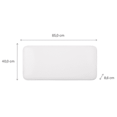 Mill Panelni konvekcijski radiator Wi-Fi 1000W bel jeklo PA1000WIFI4