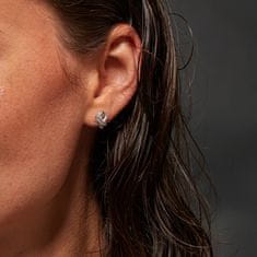 Hot Diamonds Srebrni uhani z diamantom in topazom Aurora DE858