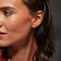 Hot Diamonds Srebrni uhani z diamantom in topazom Aurora DE858