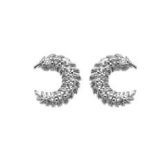 Hot Diamonds Srebrni uhani z diamantom in topazom Selene DE866