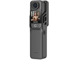 SJCAM C400 akcijska športna kamera, 4K Ultra HD, vrtljivi zaslon, 6-osna stabilizacija, vodoodporna, črna