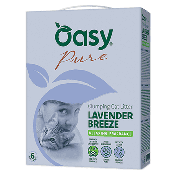 Oasy Pure pesek za mačke, Lavander, 10 l