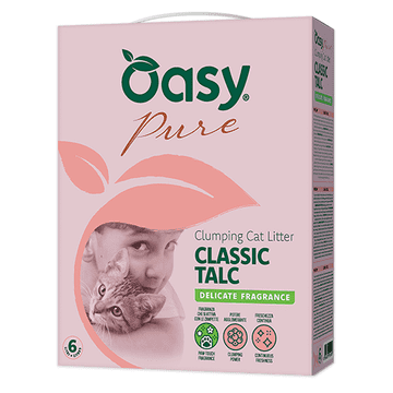 Oasy Pure pesek za mačke, Classic Talc, 10 l