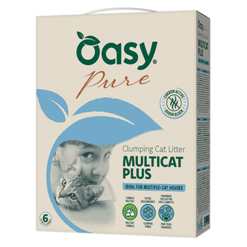 Oasy Pure pesek za mačke, Multicat, 10 l