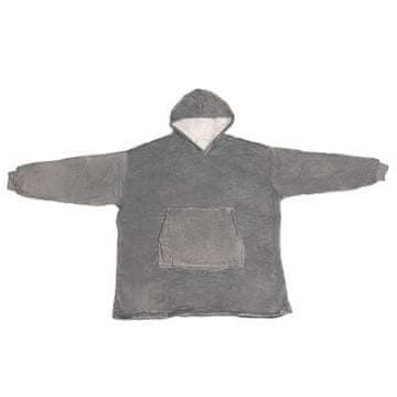 Smania Odeja z rokavi SnugHug (siva) | Flis odeja | Zimska odeja