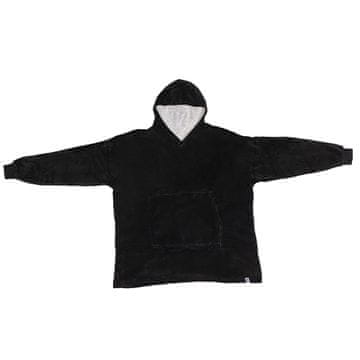 Smania Odeja z rokavi SnugHug (črna) | Flis odeja | Zimska odeja