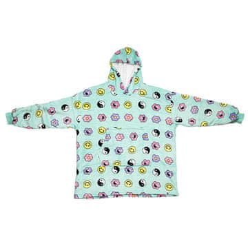 Smania Odeja z rokavi SnugHug (jin jang) | Flis odeja | Zimska odeja