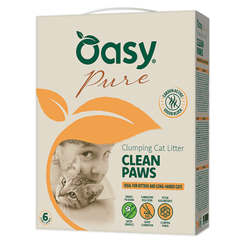 Oasy Pure pesek za mačke, Clean Paws, 10 l