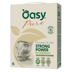 Oasy Pure pesek za mačke, Strong Power, 10 l