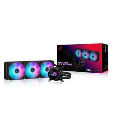 ASUS ROG Ryujin III 360 ARGB Extreme White Edition vodno hlajenje za procesor, trije 120mm ARGB ventilatorji, Aura Sync, belo