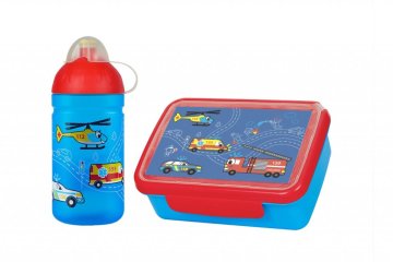 Komplet Zdrava steklenička 0,5 l in Zdrav prigrizek - reševalci