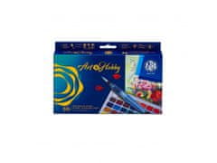 Astra ASTRA Art &amp; Hobby komplet akvarelnih barv 36 barv + vodni čopič + paleta, 602124006