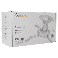S-box Stropni nosilec za projektor PM-18 nastavitev višine