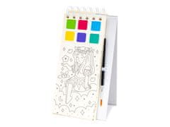 Astra Akvarelna pobarvanka AstraFUN, 20 listov, čopič in akvarelne barve, mešanica motivov, 320024071