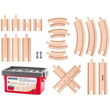 Woody 102192108 Komplet tirnic 20 kosov