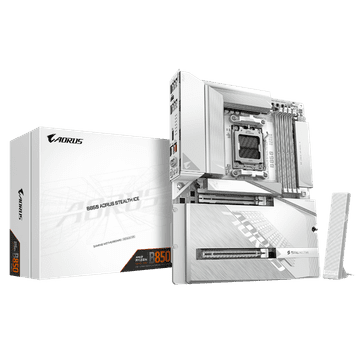 Gigabyte B850 A STEALTH ICE, DDR5, SATA3, USB3.2Gen2x2, DP, 5GbE, WiFi, AM5 ATX