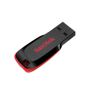 SanDisk 64GB Cruzer Blade USB-A 2.0 USB ključ (rdeč)