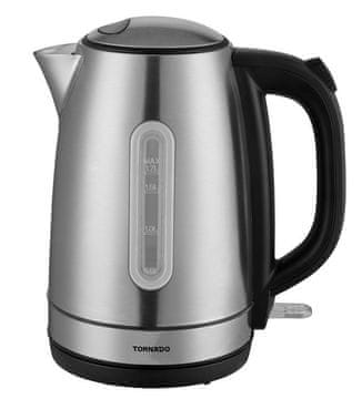 Tornado Grelnik vode 1,7L, 1850-2200W nerjaveče jeklo, LED lučka