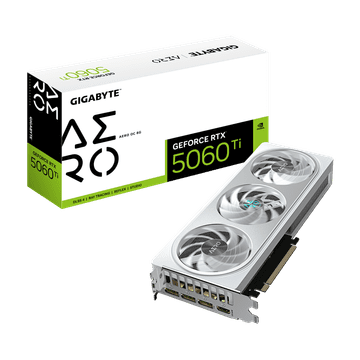Gigabyte GeForce RTX 5060 Ti AERO OC 8G grafična kartica, 8GB GDDR7 (GV-N506TAERO OC-8GD)