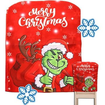 CoZy Univerzalna božična prevleka za stole - Grinch