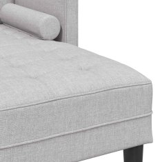 Vidaxl Kavčna garnitura Oblačno siva 173 x 131 x 67 cm Poliester