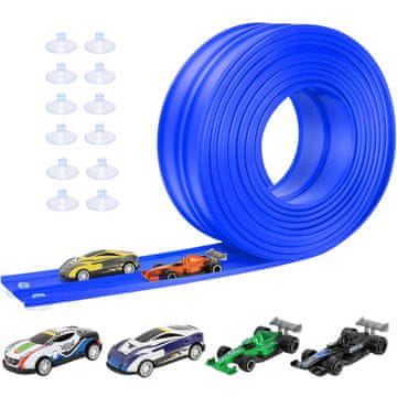 JOJOY® Steza za avtomobilčke, Dirkalna proga, Avtomobilska proga, Hitrostna steza (5 m) | BLUETURBO