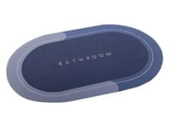 CoZy Hitro sušeča kopalniška preproga - modro/siva
